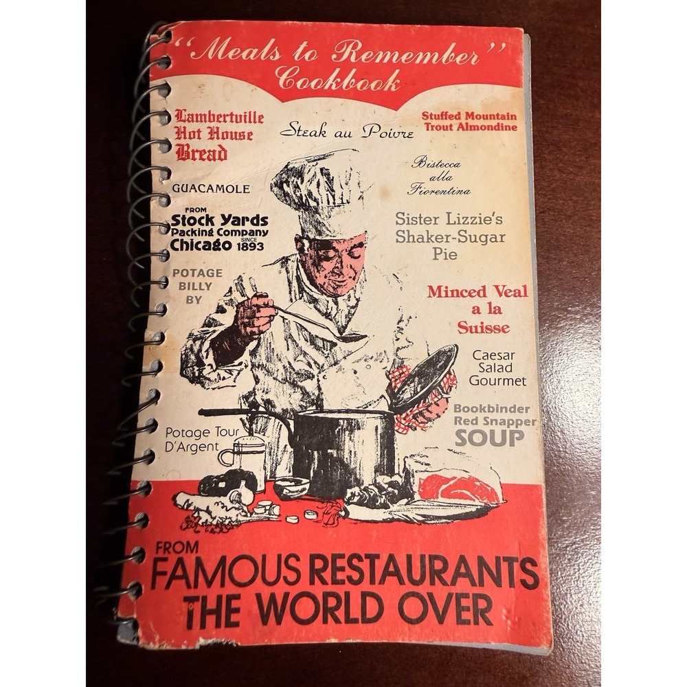 Vintage Stock Yards Packing Co Chicago Meals to Remember Cookbook Spiral Bound